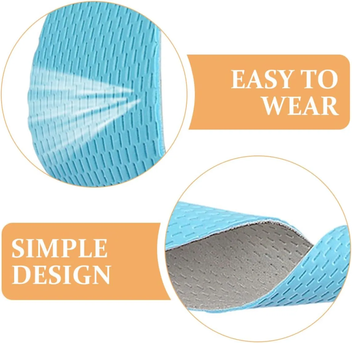 1 Pair Breathable Replacement Insoles for Comfort Shock Absorbing Shoe Pads for Women and Men Durable and Supple Design for Long Term Use and