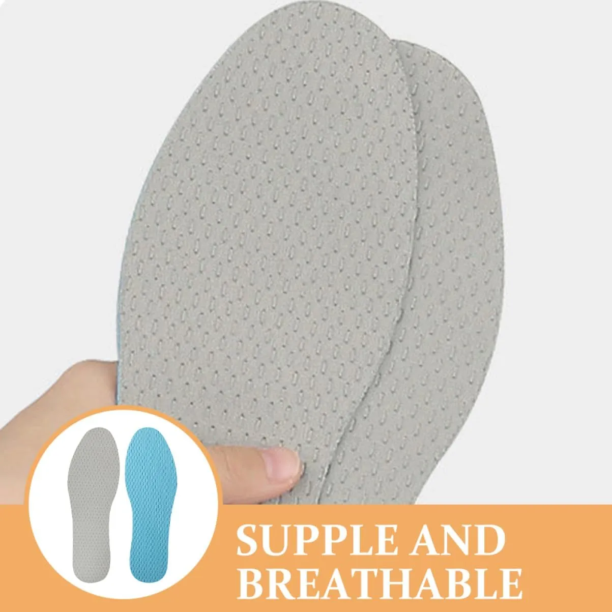 1 Pair Breathable Replacement Insoles for Comfort Shock Absorbing Shoe Pads for Women and Men Durable and Supple Design for Long Term Use and