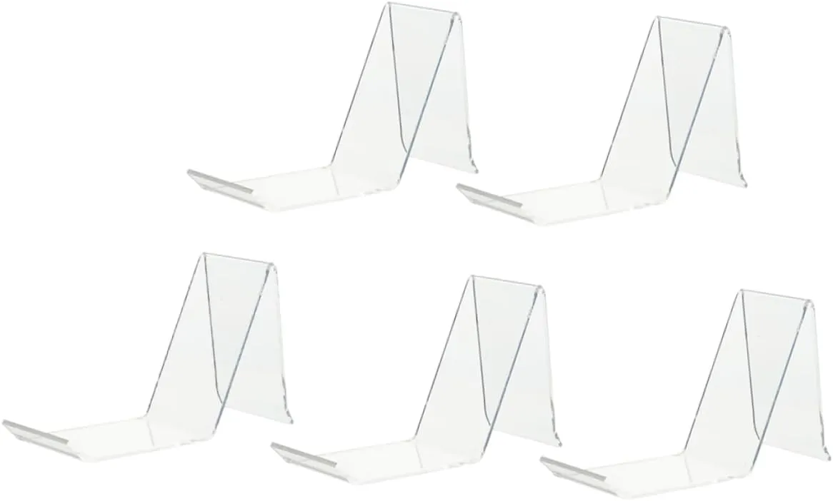 5pcs Shoe Display Stand Acrylic Shoe Rack Sturdy Stylish for High Heel Sneaker Casual