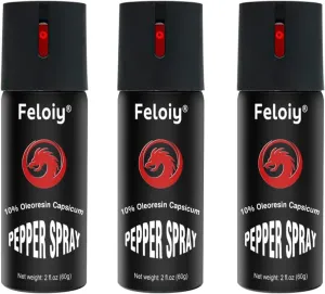 60ml New Pepper Spray, with flip Cap and Safety Device, Easy to Carry, Lightweight and Stylish, Maximum Strength Spray