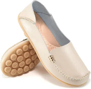 Ablanczoom Womens Loafers Flats Shoes: Comfort Round Toe Slip on Soft Moccasins Dressy Loafer for Driving Walking