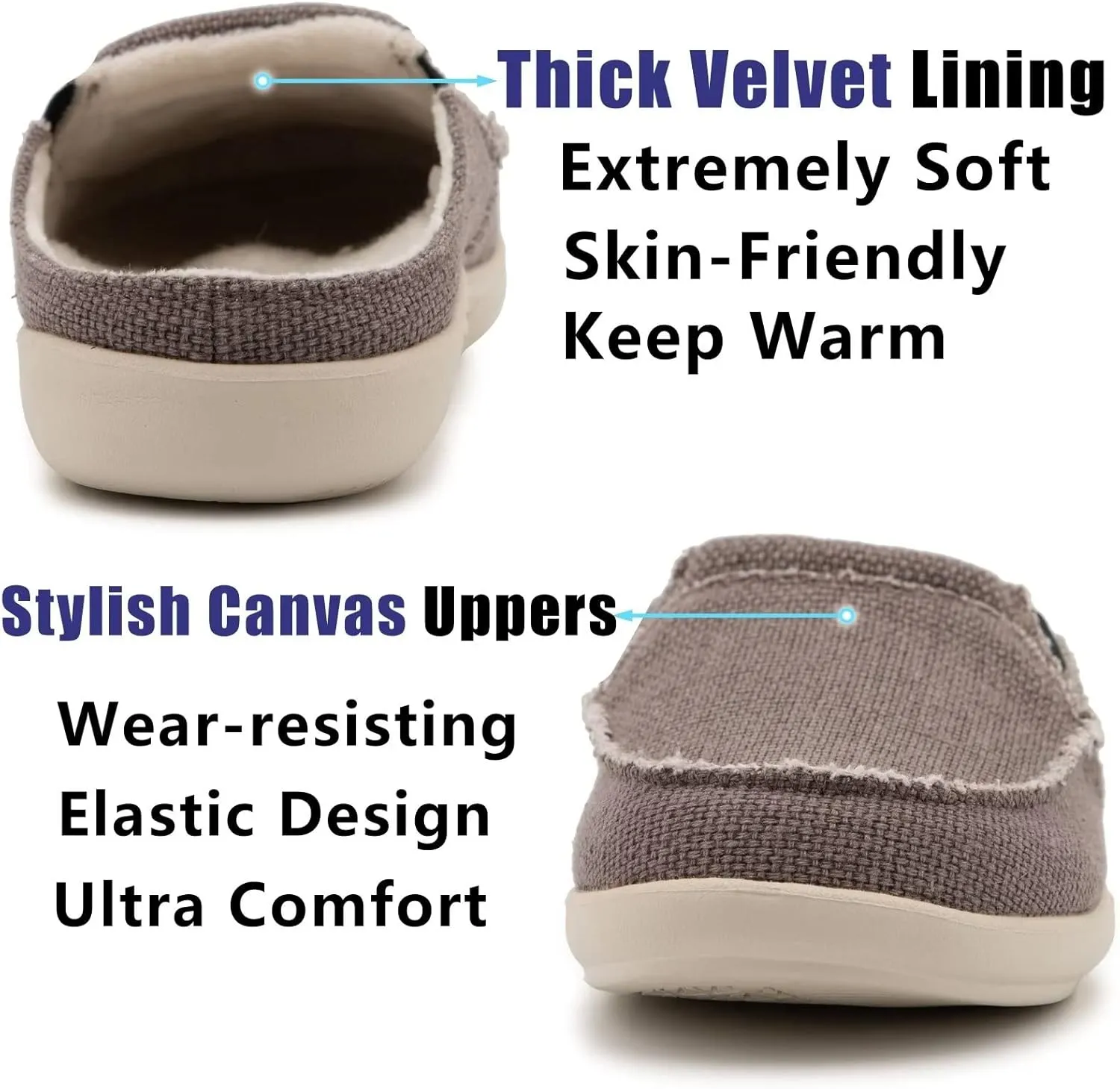 ADAX Men's Plantar Fasciitis & Pain Relief Orthotic Slippers with Arch Support (Size:US 7-US 14)