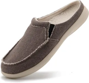 ADAX Men's Plantar Fasciitis & Pain Relief Orthotic Slippers with Arch Support (Size:US 7-US 14)