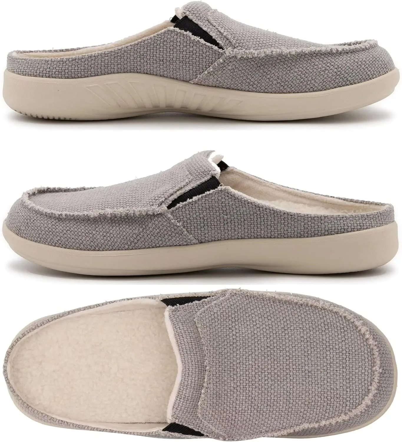 ADAX Men's Plantar Fasciitis & Pain Relief Orthotic Slippers with Arch Support (Size:US 7-US 14)