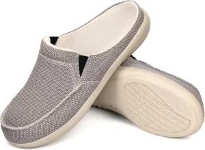 ADAX Men's Plantar Fasciitis & Pain Relief Orthotic Slippers with Arch Support (Size:US 7-US 14)