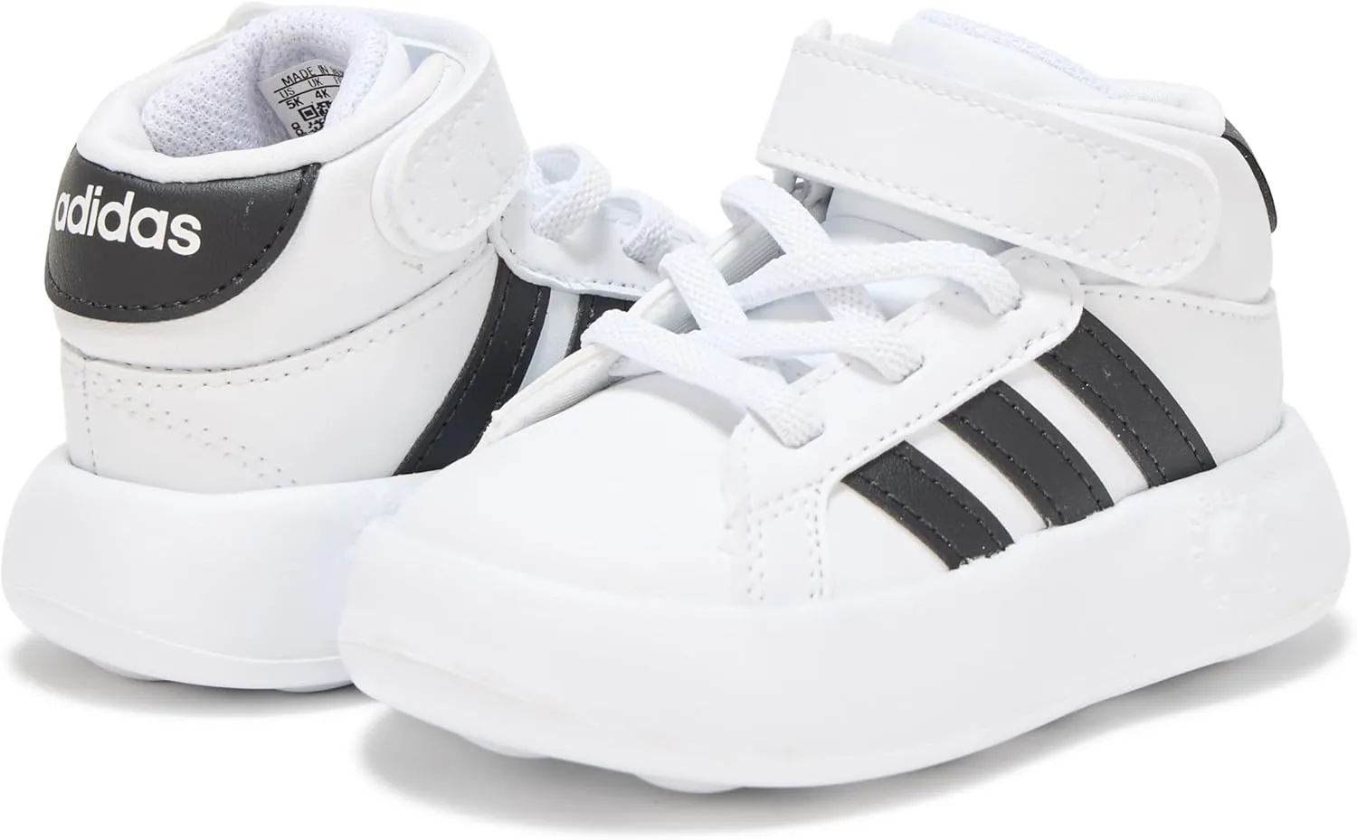 adidas Baby-Boy's Grand Court Mid Top Sneaker