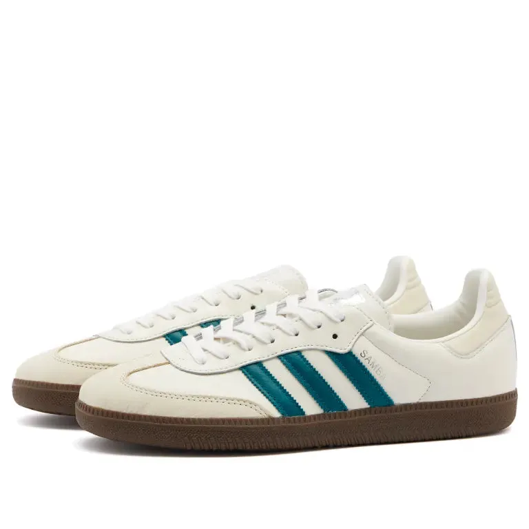 adidas Samba OG Womens - Cloud White/Green/Gum - IG1963