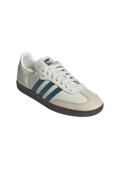 adidas Samba OG Womens - Cloud White/Green/Gum - IG1963