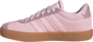 adidas VL Court 3.0 Sneaker, Clear Pink/Clear Pink/Gum, 5.5 US Unisex Big Kid