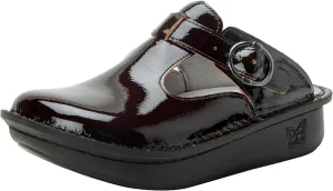 Alegria Women's Classic Black Cherry Comfort Leather Clog 9 M US
