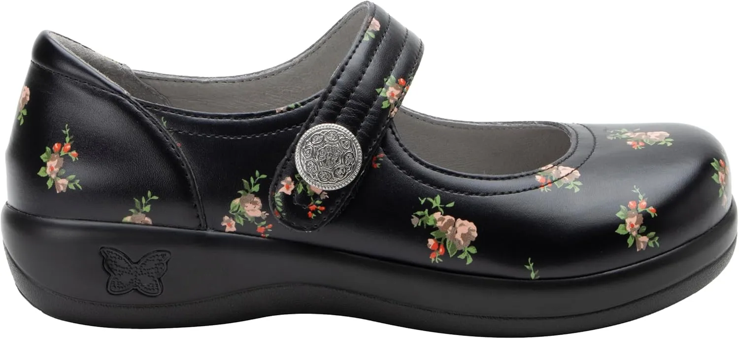 Alegria Women's Kourtney Professional Nursing and Healthcare Adjustable Mary Jane Slip-On Closed Back Clog