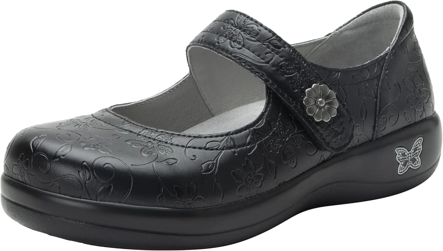Alegria Women's Kourtney Professional Nursing and Healthcare Adjustable Mary Jane Slip-On Closed Back Clog