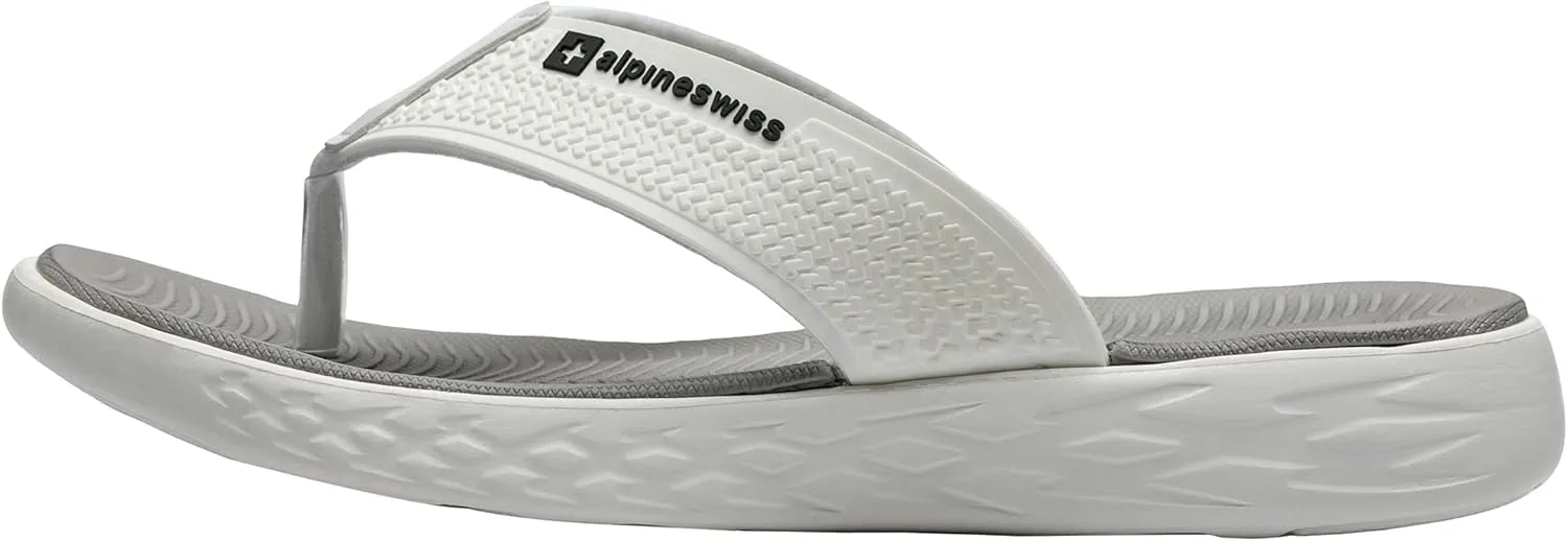 Alpine Swiss Katie Womens Flip Flops | Comfortable Outdoor Walking Thong Sandals | Flip Flops for Womens Everyday Wear | Anti-Slip Shock-Absorbing Sole Cushioned Footbed | Water-Resistant Beach Shoes