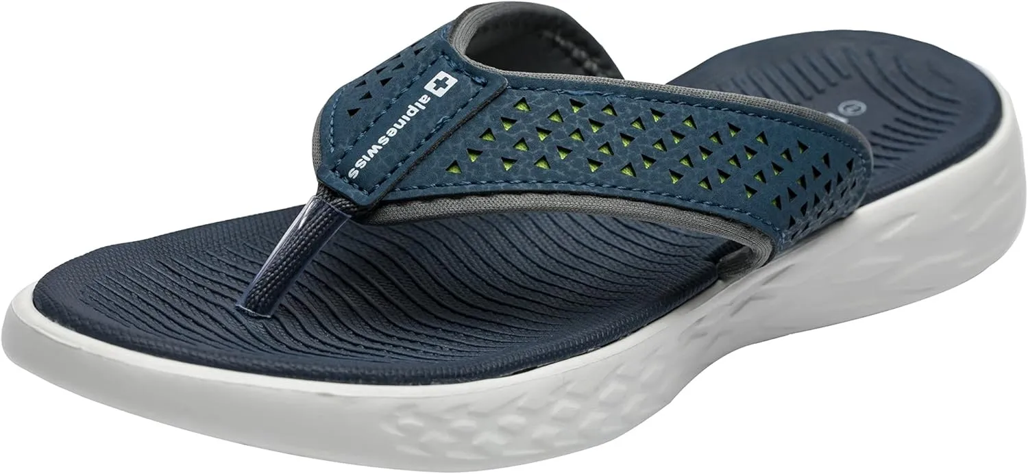Alpine Swiss Miley Flip Flops for Women | Comfortable Outdoor Walking Thong Sandals | Lightweight, Stylish & Durable | Water-Resistant EVA Foam for Everyday Wear | Anti-slip outsole