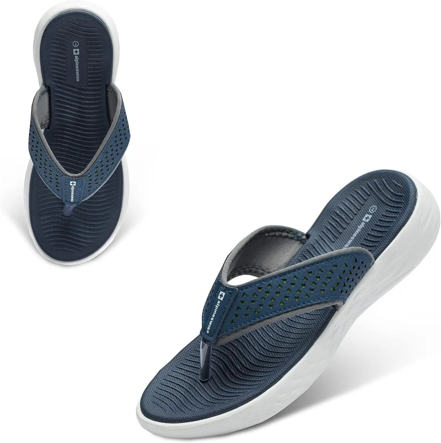 Alpine Swiss Miley Flip Flops for Women | Comfortable Outdoor Walking Thong Sandals | Lightweight, Stylish & Durable | Water-Resistant EVA Foam for Everyday Wear | Anti-slip outsole