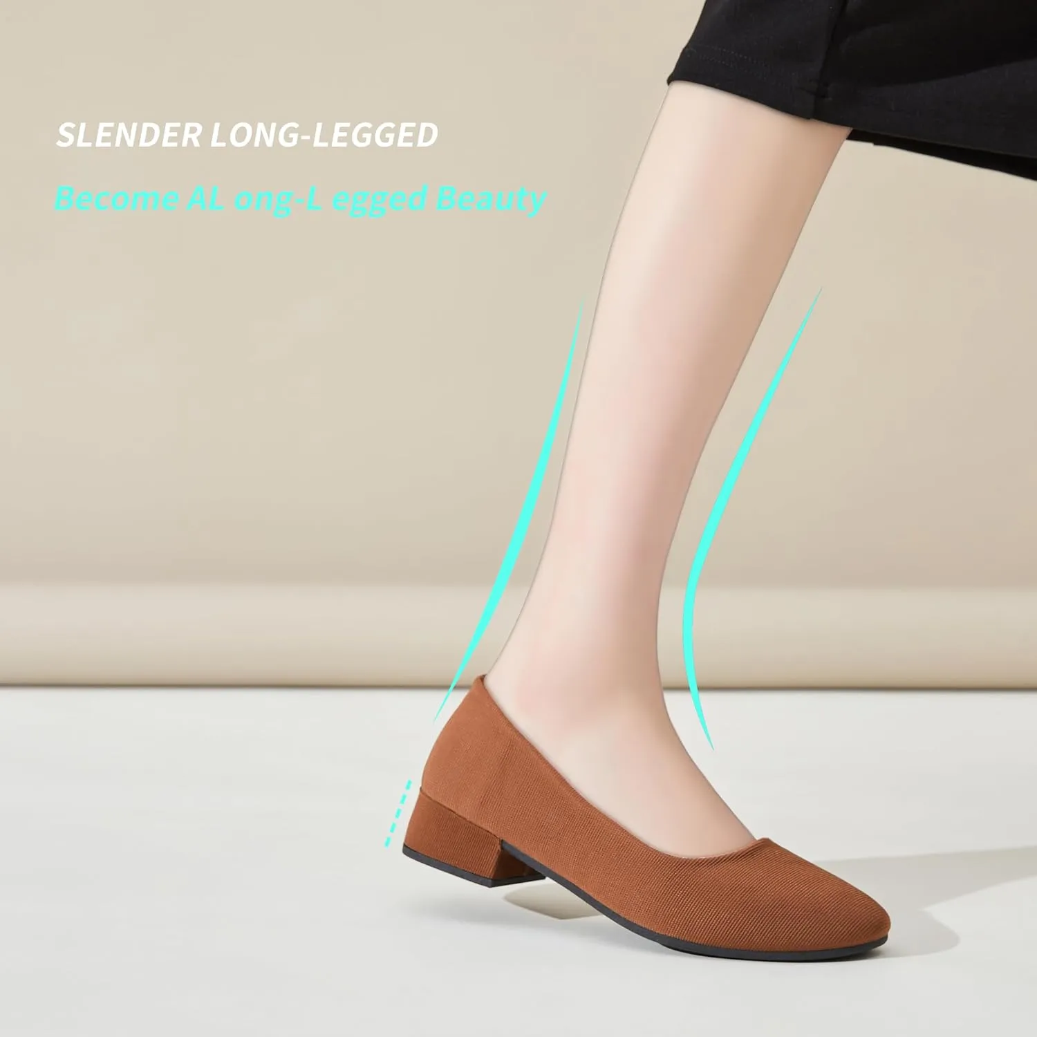 ALTOCIS Women’s Low Block Chunky Heels Pumps Ladies Elegant Closed Round Toe Pumps Shoes Low Platform Office Pumps Shoes