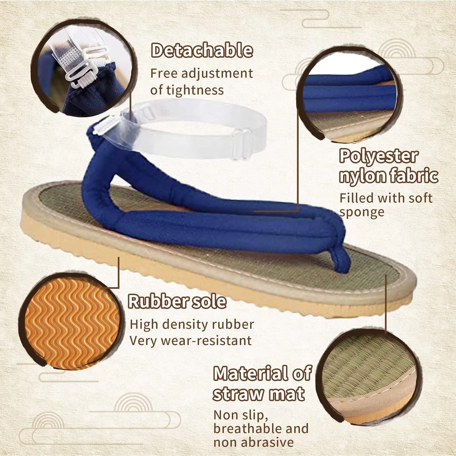 Anime Unisex Cosplay Clog Shoes Japanese Cosplay Prop Oshitari