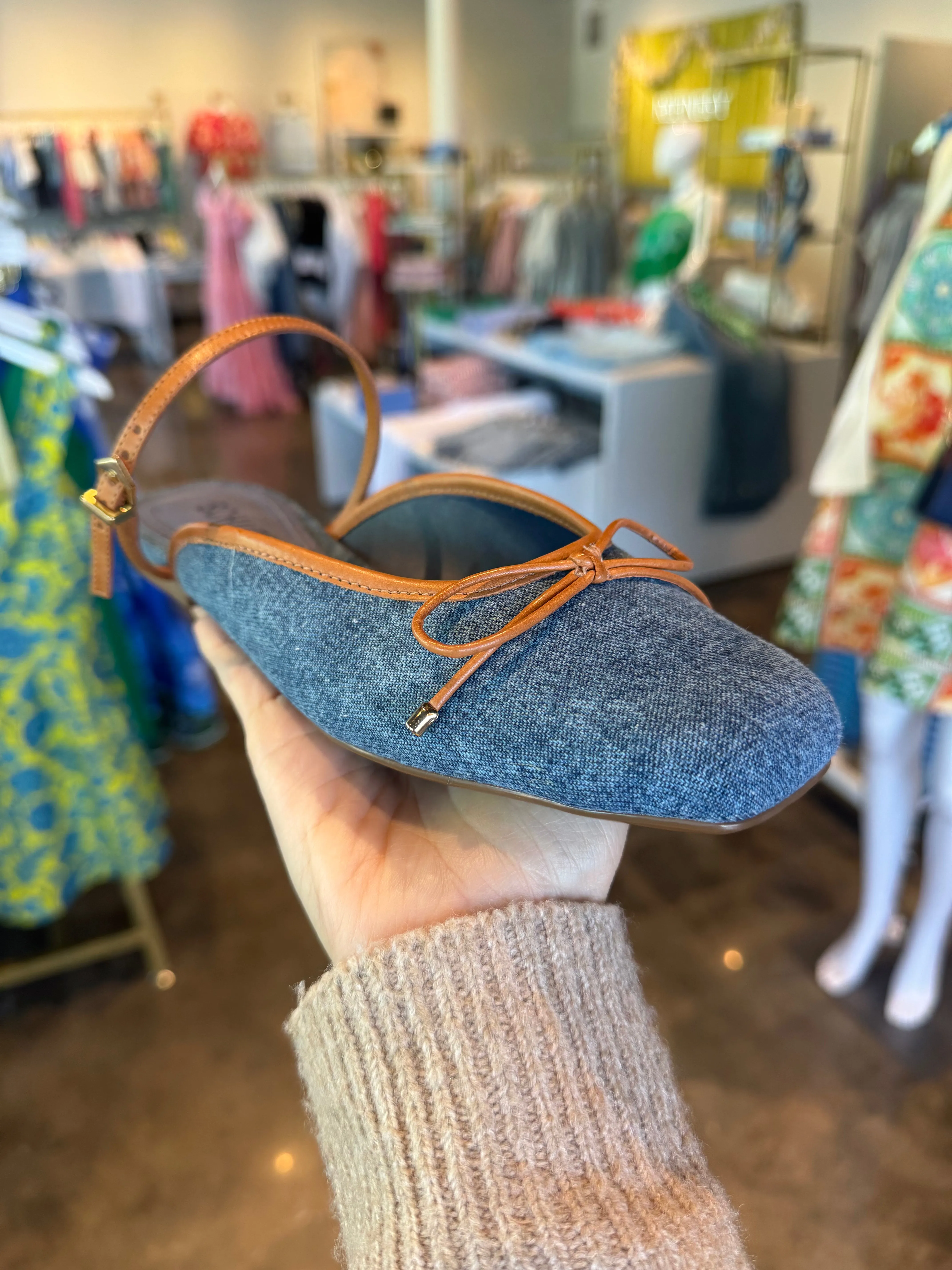 Arissa Strap Mule Denim