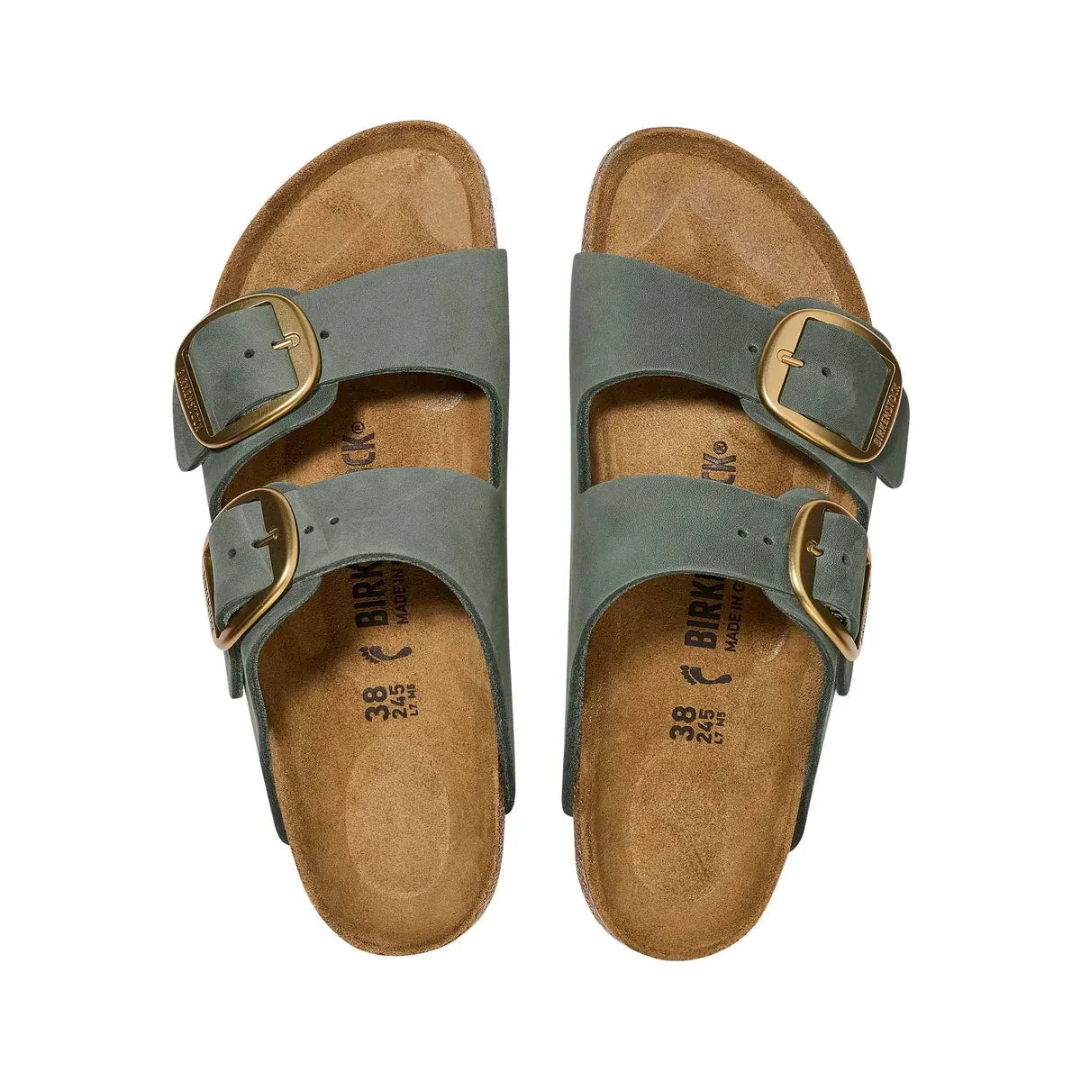 Arizona Big Buckle - Nubuck Leather - Thyme - Regular