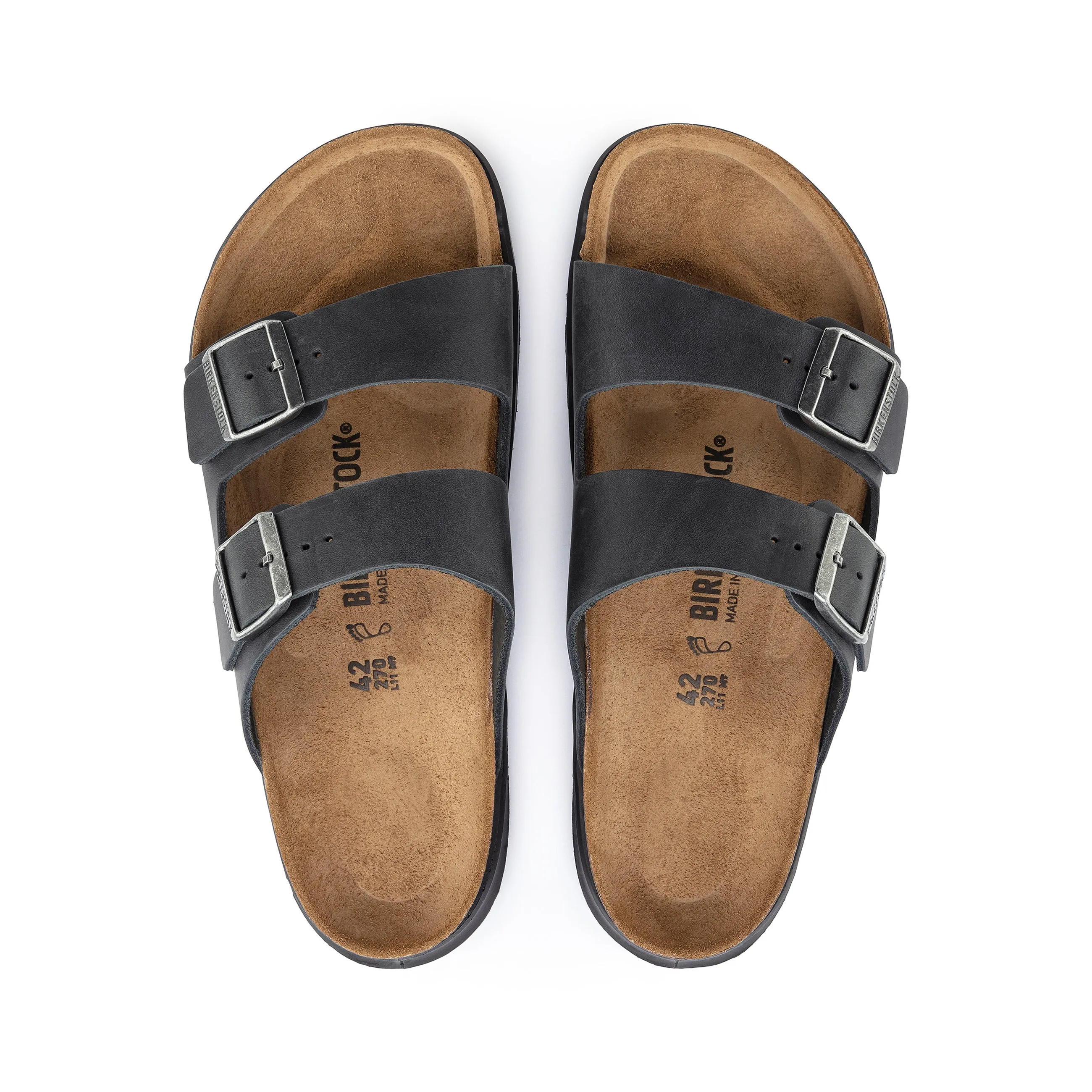 Arizona Cross Town Arctic Black Waxy Leather