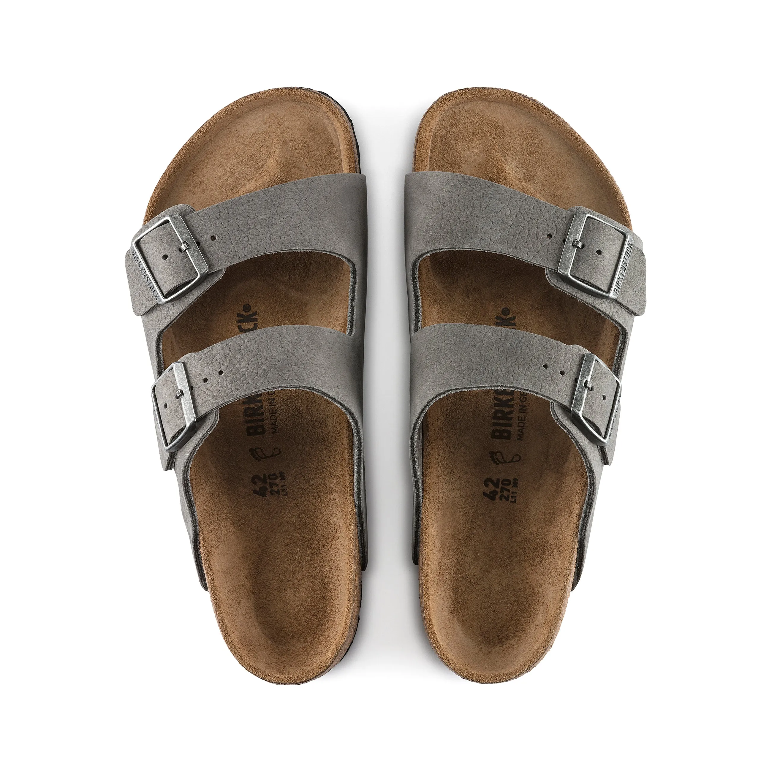 Arizona Desert Buck Whale Grey Nubuck Leather