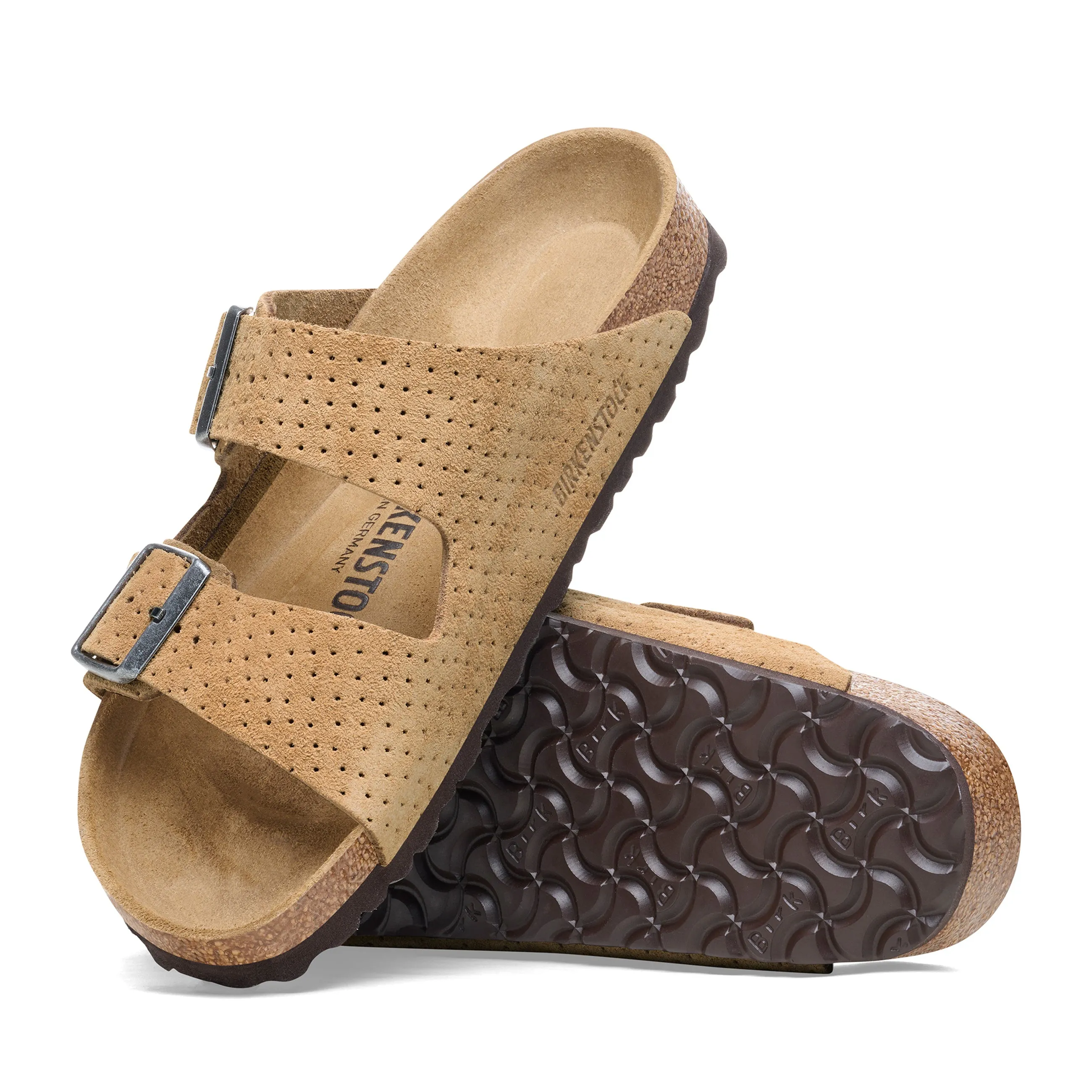 Arizona New Beige Embossed Suede Leather