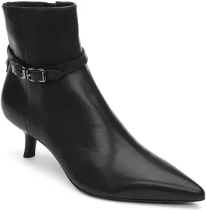 ASH Women's Britney Stylish Leather Ankle Boots with Chunky Heel & Side Zip Closure for Casual & Formal Wear