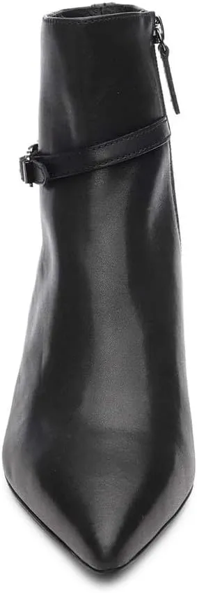 ASH Women's Britney Stylish Leather Ankle Boots with Chunky Heel & Side Zip Closure for Casual & Formal Wear