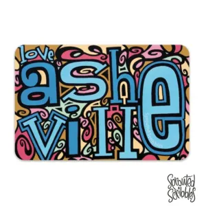 Asheville Sticker - Love NC North Carolina (2015)