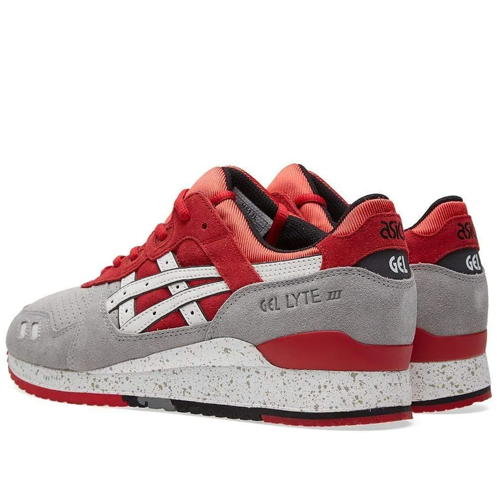 ASICS GEL LYTE III 'CRANE' Light Grey & Red