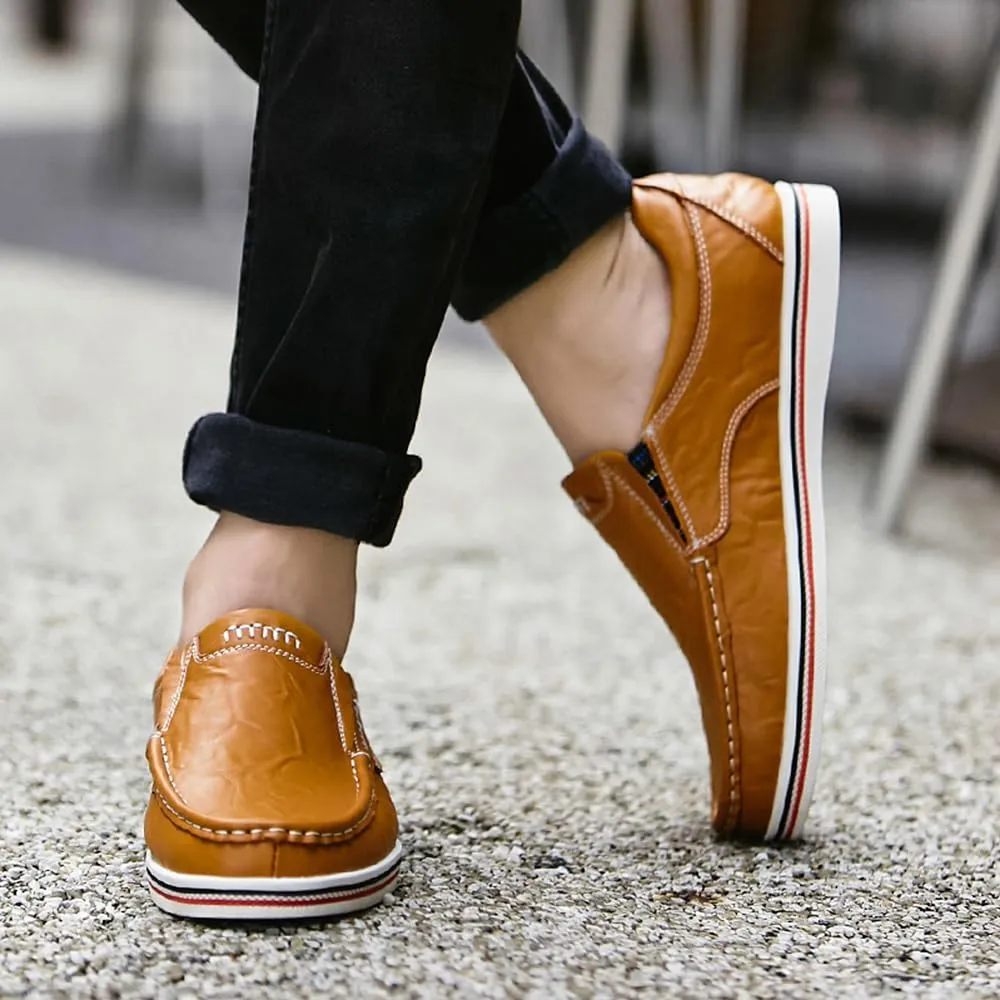 Asifn Men's Casual Driving Loafers Business Leather Men Comfort Shoes Sport Walking Light Moccasin Fashion