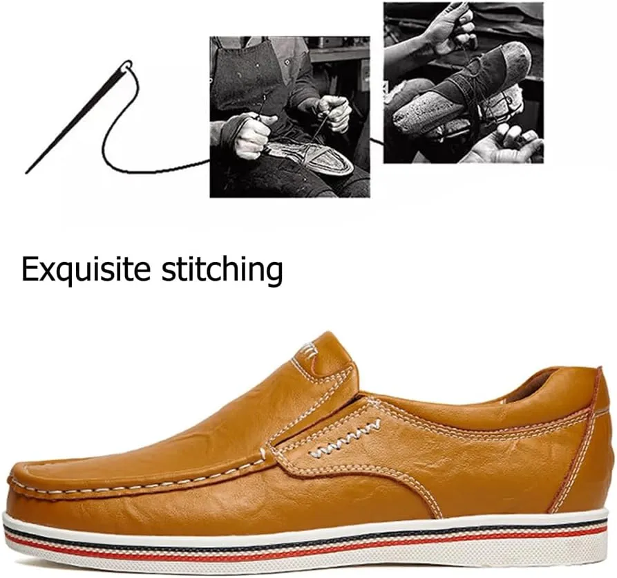 Asifn Men's Casual Driving Loafers Business Leather Men Comfort Shoes Sport Walking Light Moccasin Fashion