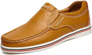 Asifn Men's Casual Driving Loafers Business Leather Men Comfort Shoes Sport Walking Light Moccasin Fashion
