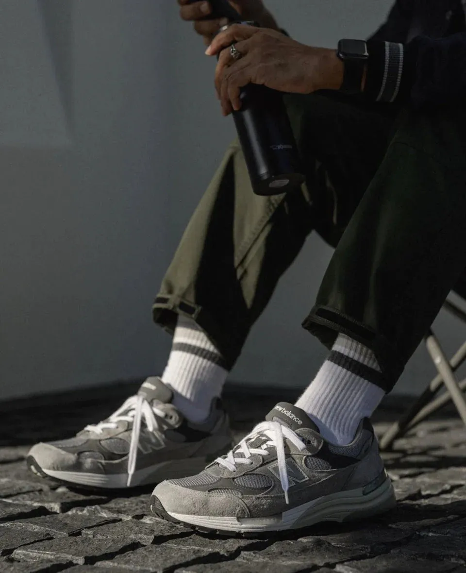 Athletique Classique Stripes Socks (Clear White   Soft Grey   Stone   Benzin)