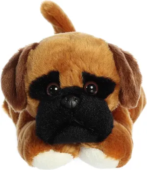 Aurora® Adorable Flopsie™ Chad Boxer™ Stuffed Animal - Playful Ease - Timeless Companions - Brown 12 Inches