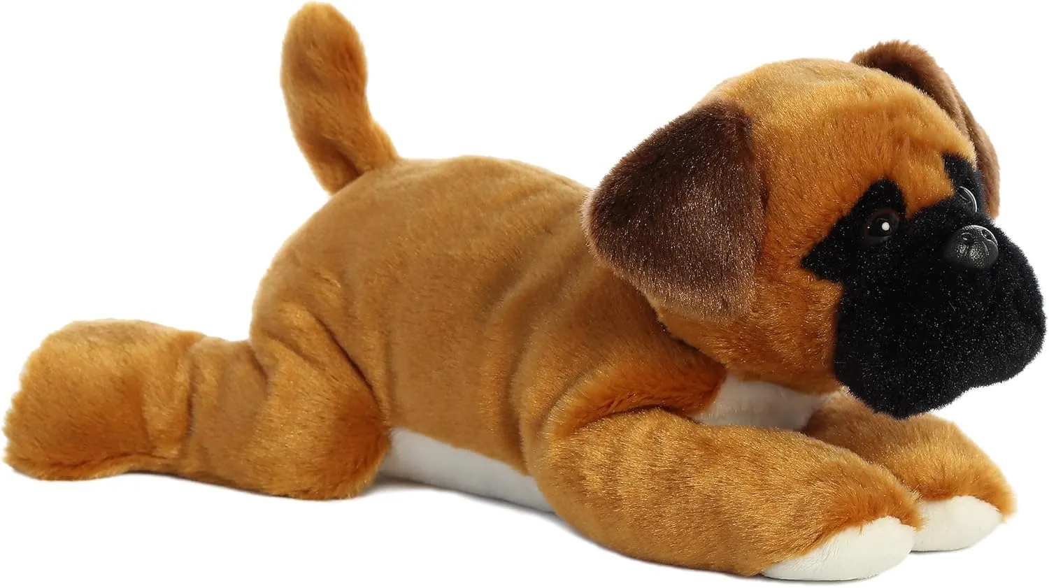 Aurora® Adorable Flopsie™ Chad Boxer™ Stuffed Animal - Playful Ease - Timeless Companions - Brown 12 Inches