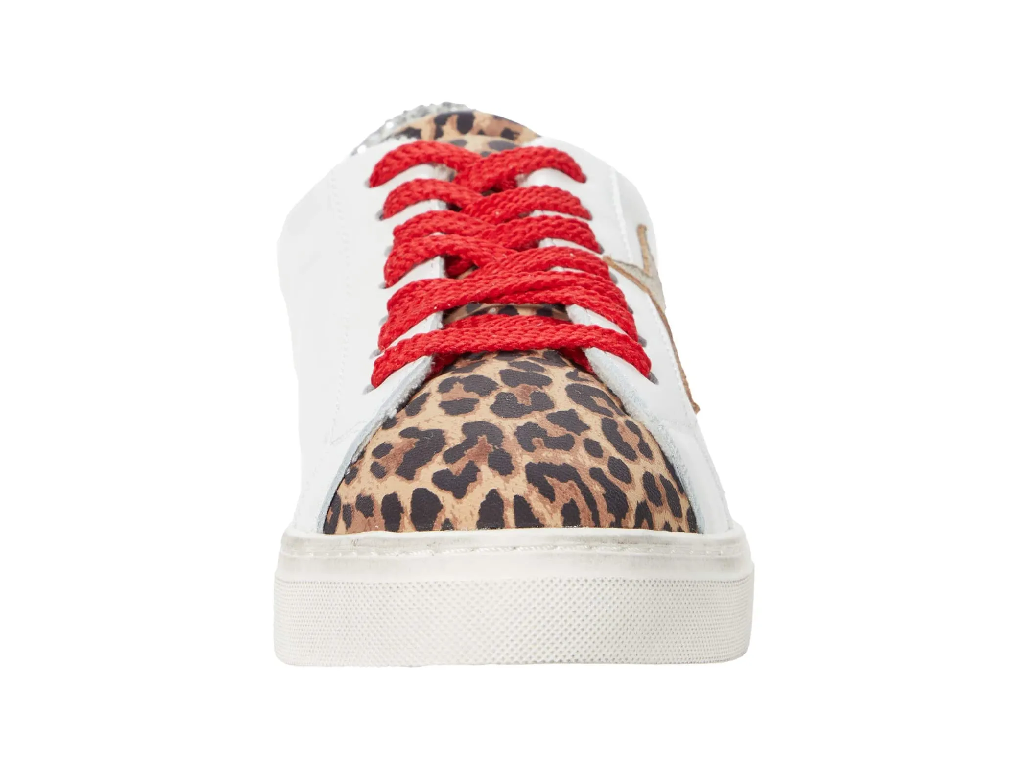 Award-winning Fashion Rubie Leopard White Red Lace Star Steve up Budget-conscious Sneakers Madden