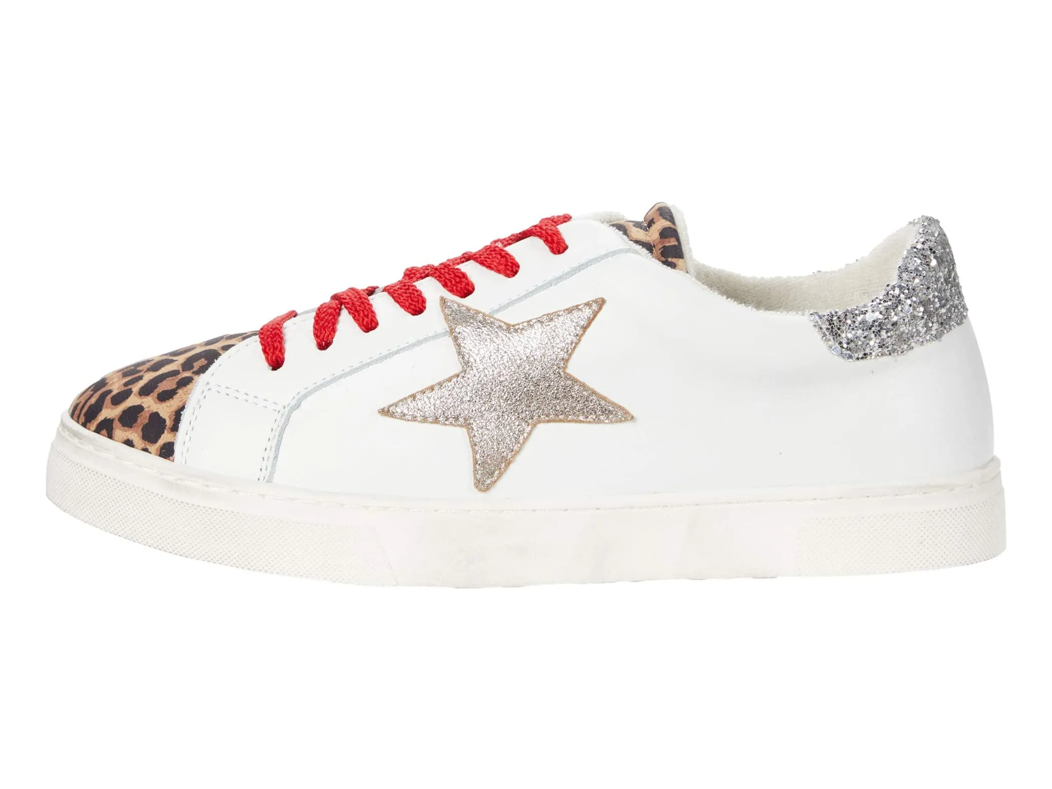 Award-winning Fashion Rubie Leopard White Red Lace Star Steve up Budget-conscious Sneakers Madden