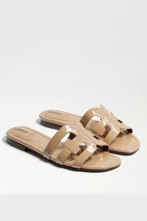 Bay Slide Sandal - Almond Patent