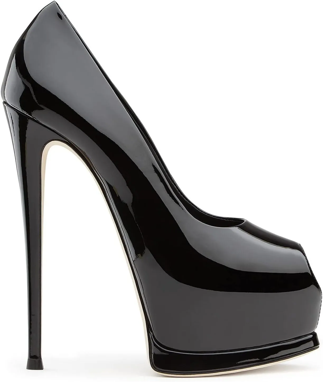 bbruriy Fashion Slip-On High Heeled Platform Pumps Stiletto Court Dressy Party Wedding Shoes 5.9" Heels for Unisex Women Men Plus Size 34-46