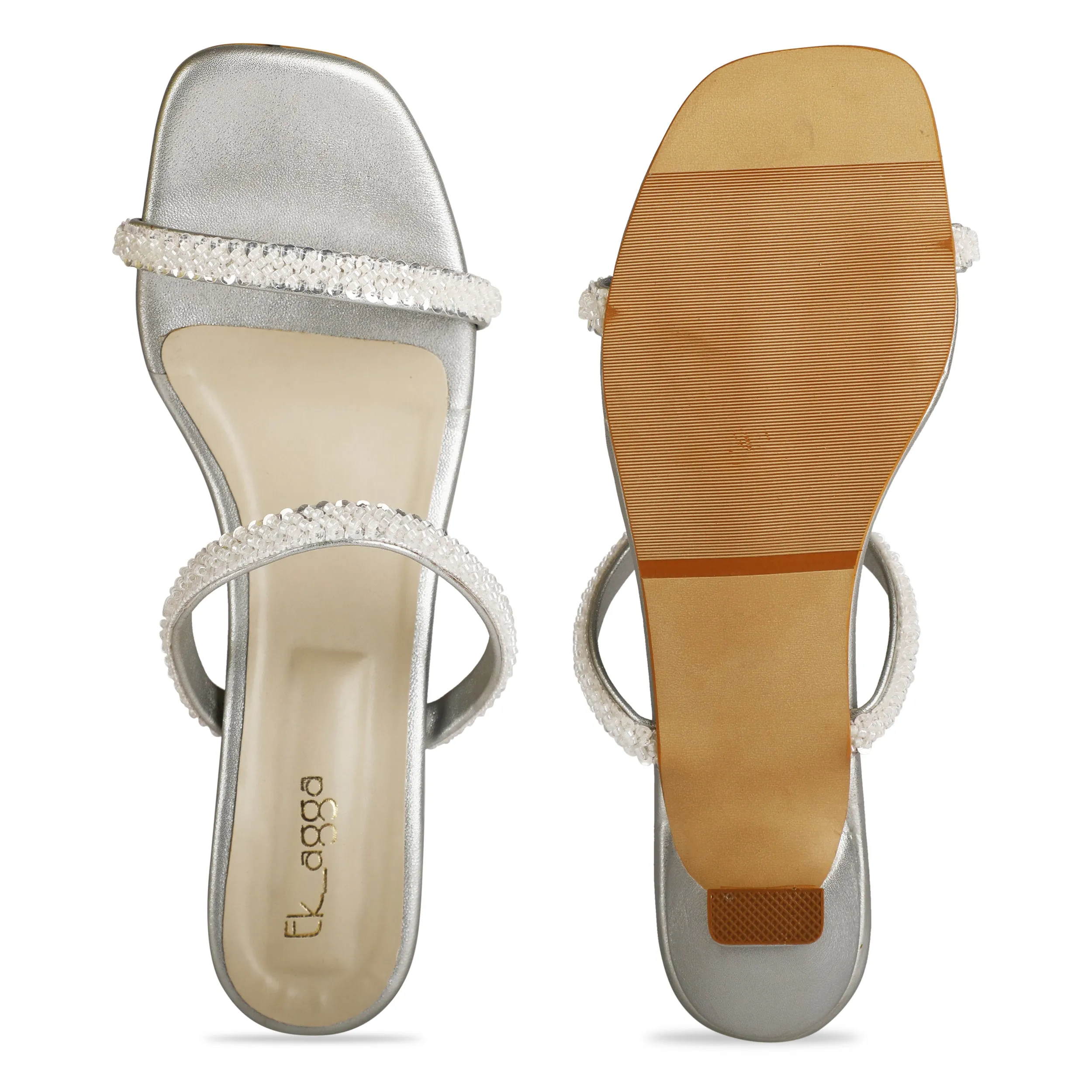 Bead Strap Heels
