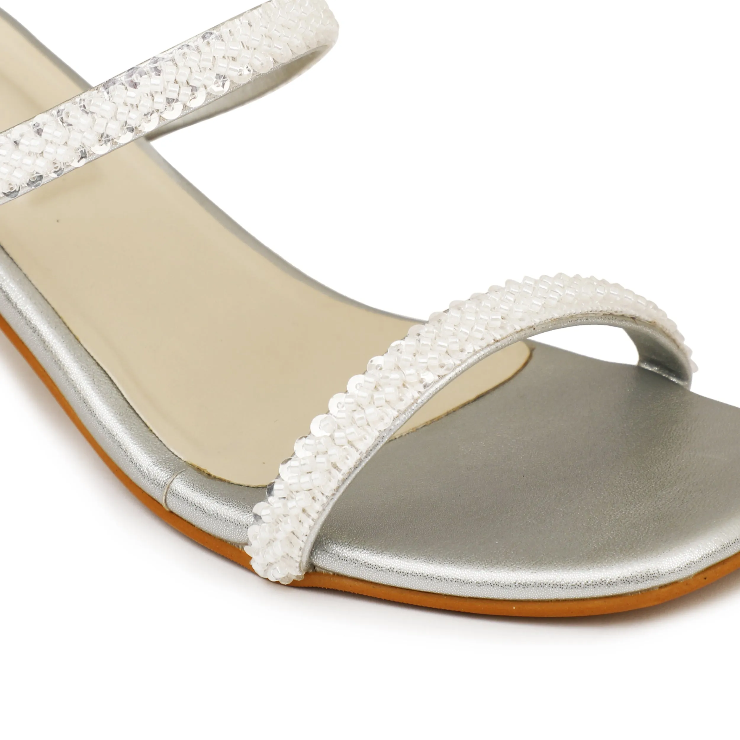 Bead Strap Heels