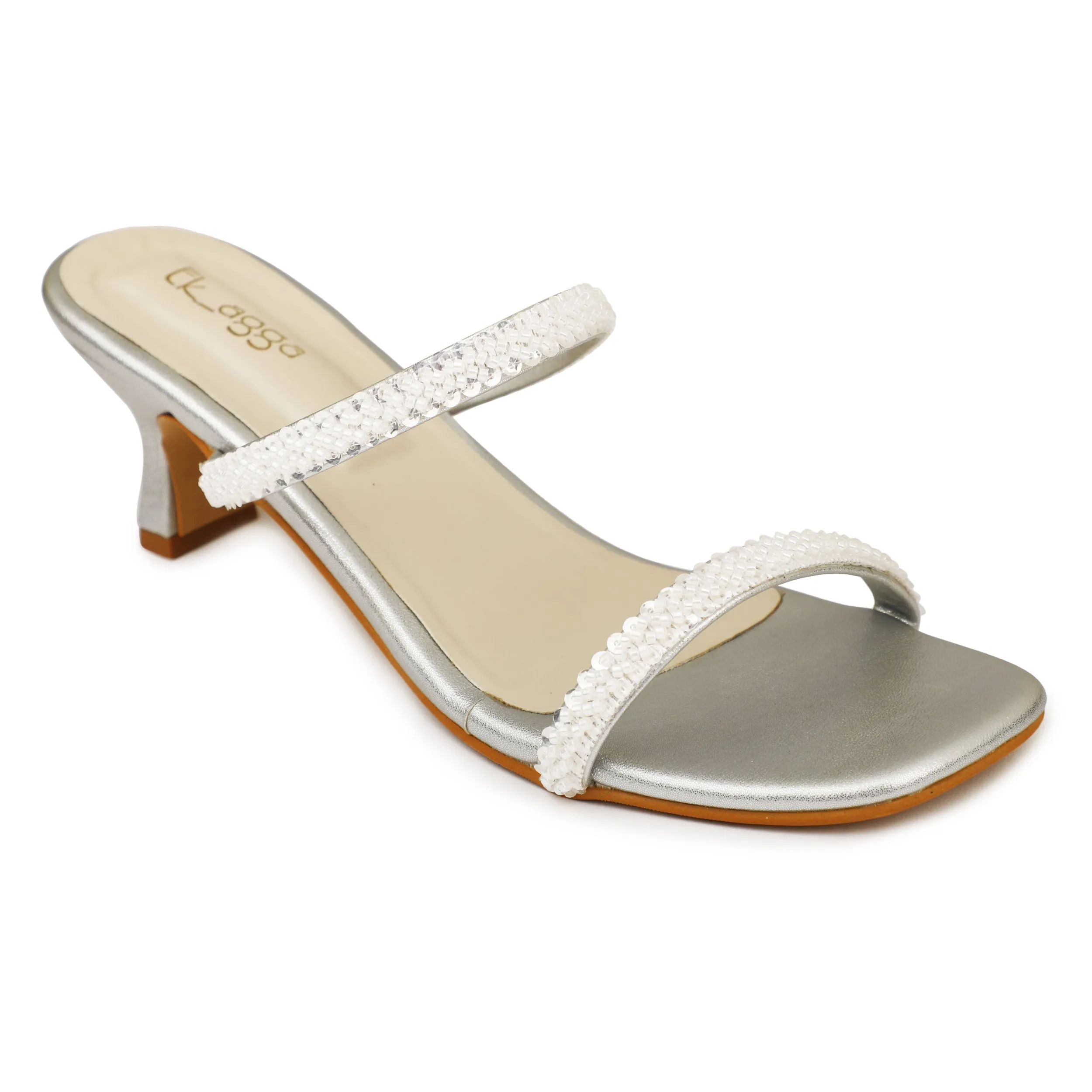 Bead Strap Heels