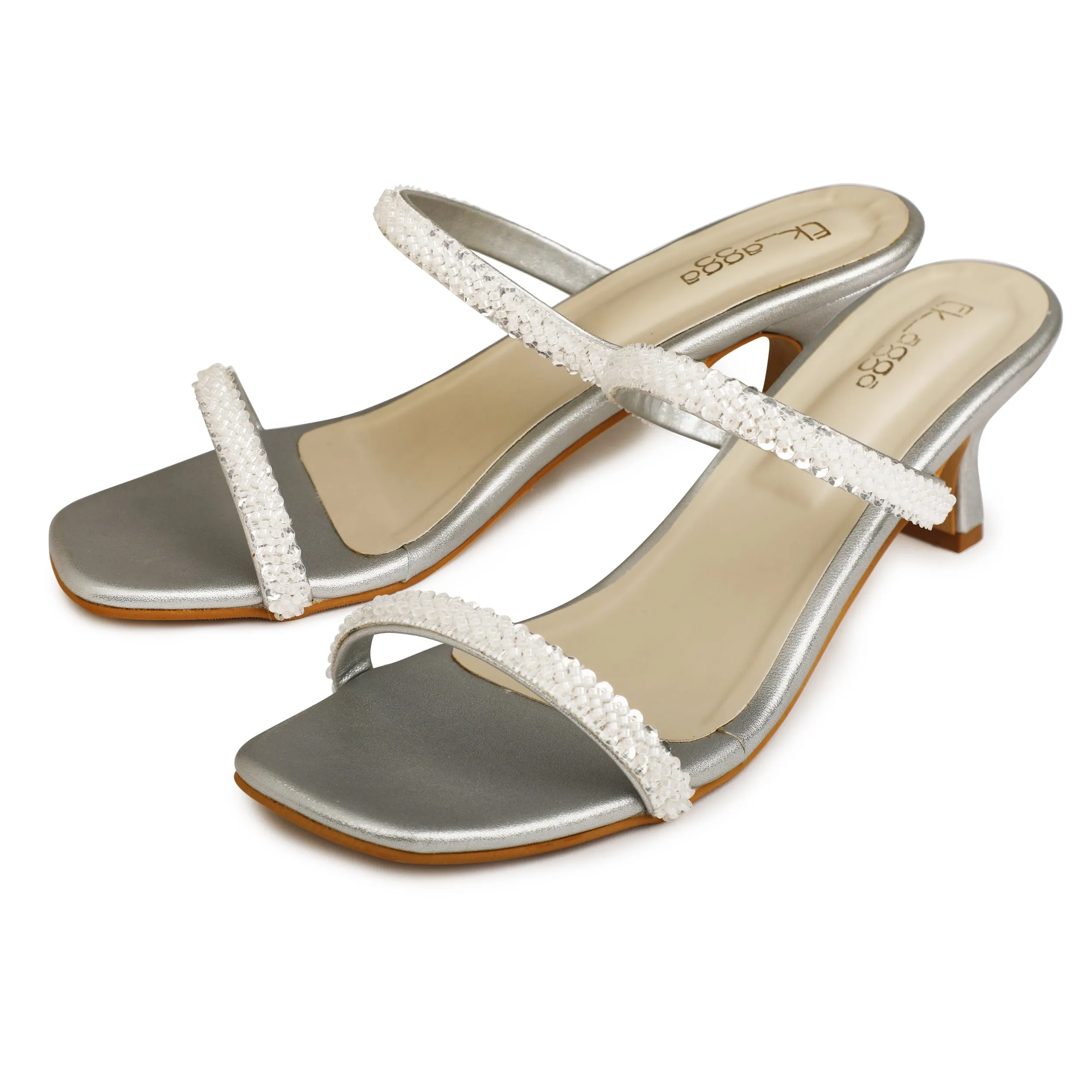 Bead Strap Heels