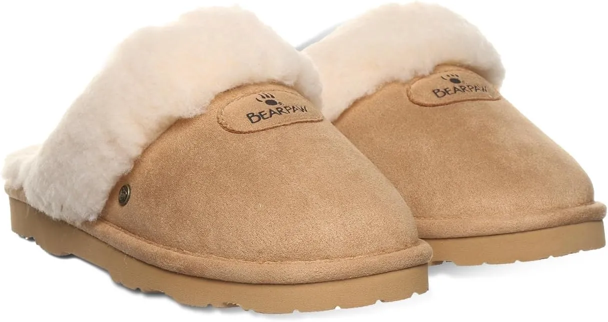 BEARPAW Women's Effie Vegan Slipper | Comfortable & Light-Weight Slippers