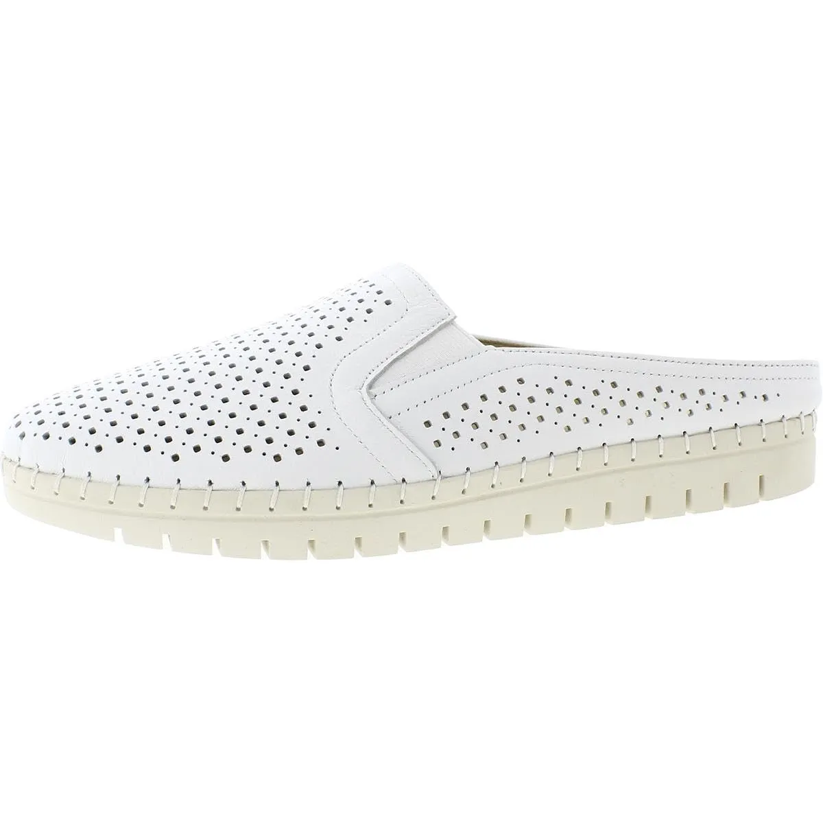 Bella Vita Women's Refresh Sneaker Slide Mule, White Leather, 8