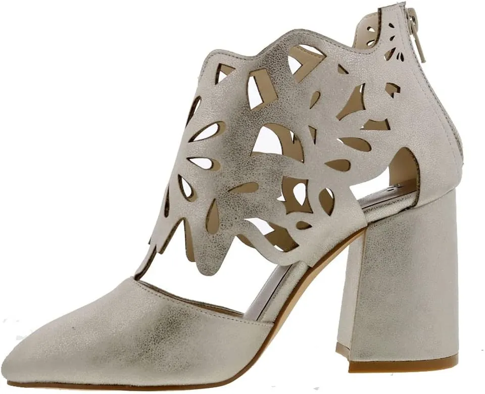 Bellini Cleo Women's Pointed Toe Laser Cut Bootie