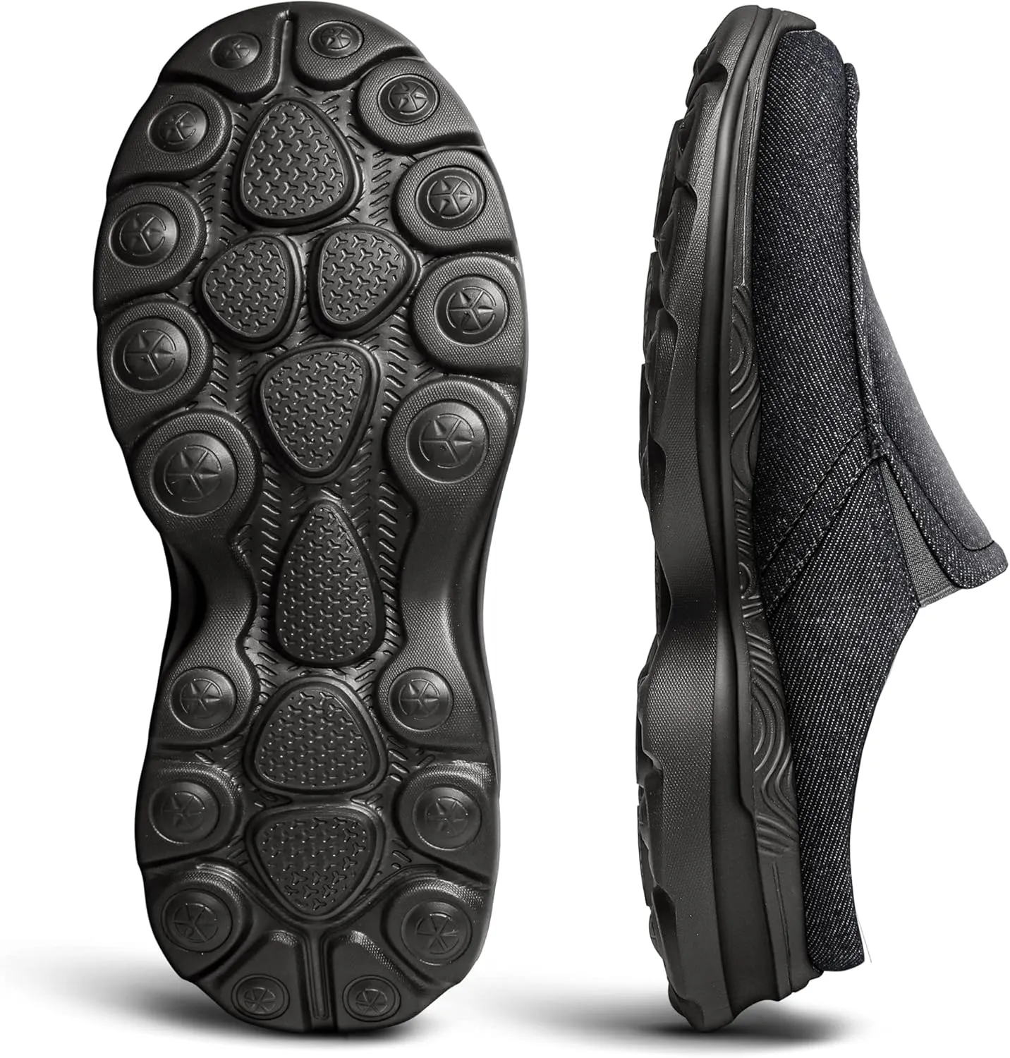 Bigant Men Slip-on Mules, Unisex Slippers Clogs Garden Shoes with Breathable Upper Supportive Sole