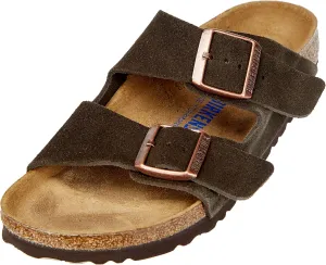 Birkenstock Unisex Arizona Soft Footbed Sandal, Mocha Suede, 43 M EU/10-10.5 B(M) US Men