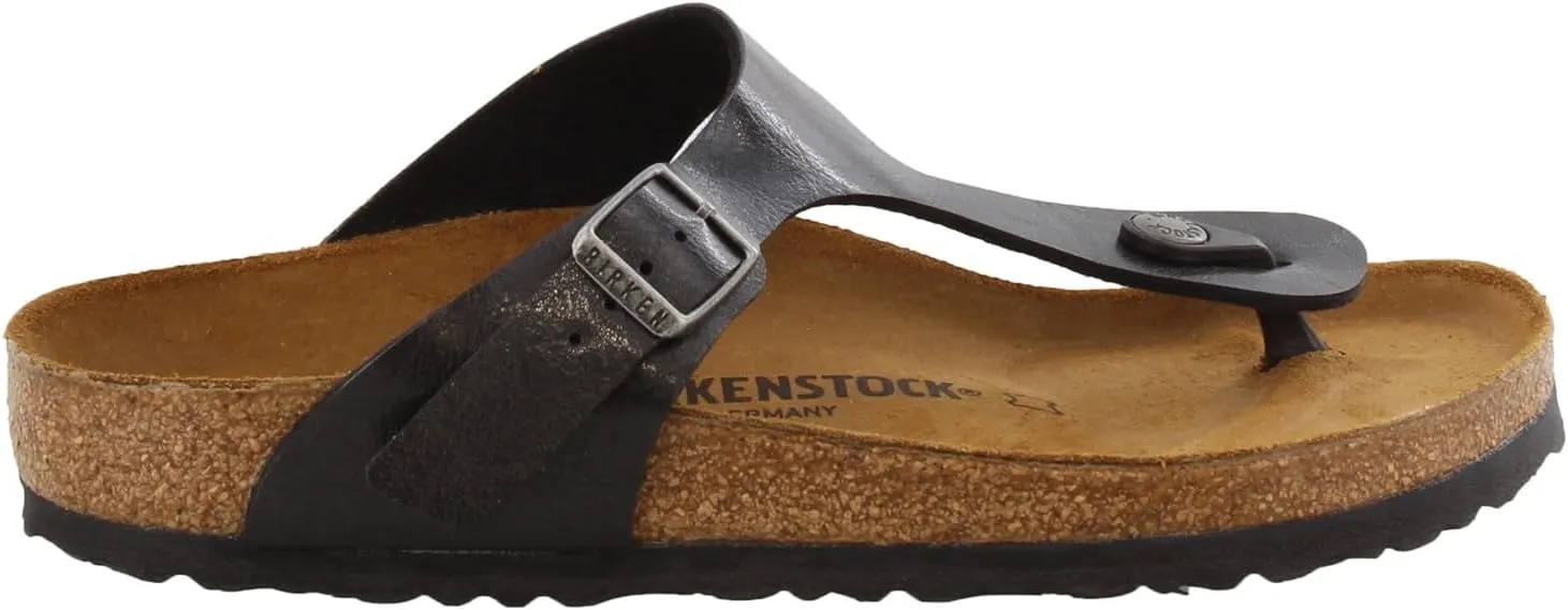Birkenstock Women's Birko-Flor Gizeh Silver Bflor